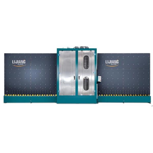 Custom Made Vertical Glass Washing Machine With Soft Brushes Stainless Steel