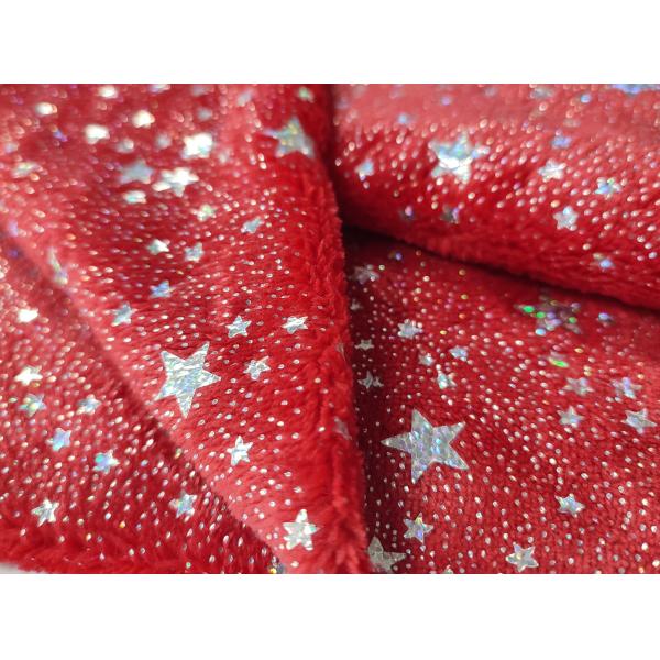 Blanket Toy Flannel Fleece Metallic Gold Fabric For Polyester Bronzing Loose