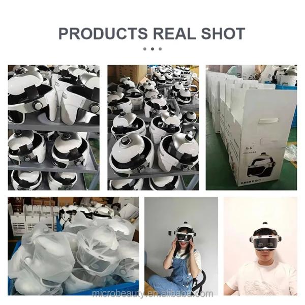 Rechargeable Wireless Eye Head Massager Human Nape Massage Relieve Scalp Massager Helmet