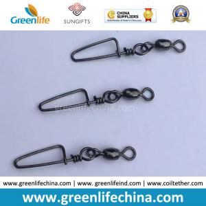 China Standard Black Rolling Swivel with Good Quality Snap Carp Fishing Swivel Connectors wholesale