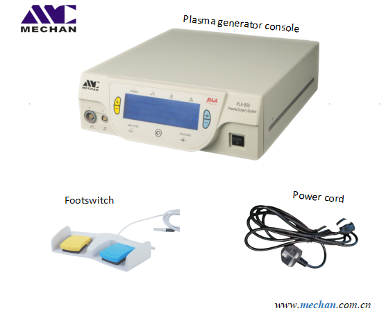 Orthopedic surgery instruments radio frequency plasma generator console for arthroscopic surgeries