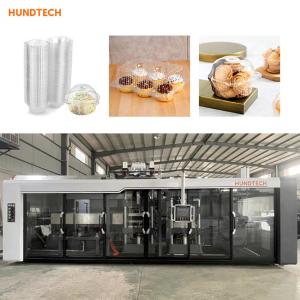 China 0.15MM Thickness Cake Box Making Machine Plastic Containers PLC on sale