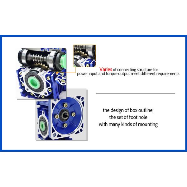 Nmrv050 Nmrv063 Worm Gearbox , Flange Mounted Worm Reduction Gear Box