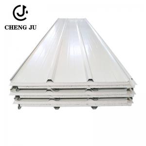 China Metal Sandwich Panel Roof Prefabricated Building Polyurethane Insulation Roof Sandwich Panel wholesale