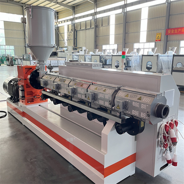 90KW Plastic Pipe Extrusion Line , HDPE Microduct Communication Pipe Machine