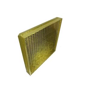 PVB Luxury Metal Mesh Laminated Glass Space Partition