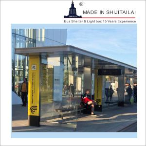 China Metal Station Forecast L4.4m LCD Bus Waiting Shed wholesale