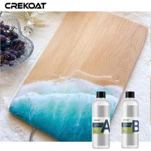 China Food Grade Clear Epoxy Resin Kit For Craft And Art Rock Solid Bubbles Free wholesale