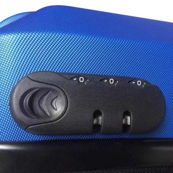 ABS Waterproof Travel Luggage Hardside Trolley Suitcase Double Zipper TSA Lock 4 Spinner Wheels