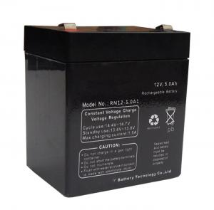 China Black Sealed Lead Acid Battery 12v 5ah / Rechargeable Sealed Lead Acid Battery 12v wholesale