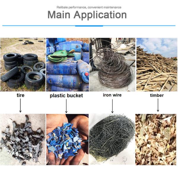 Single Shaft Metal Crusher Machine Stainless Steel Shredder Machine