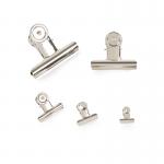 China 31mm Round Metal Grip Clips for Tags Bags Shops Office and Home Kitchen Silver Magnetic NO for sale