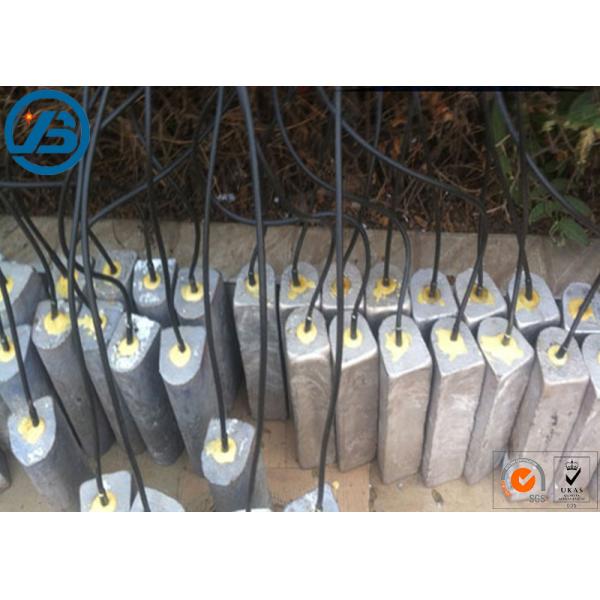AZ63 Magnesium Alloy Cathodic Protection Anodes For Ship Building Dock Construction