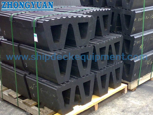Low Reaction Force W Type Rubber Fender Ship Underwater Part Marine Rubber Fender