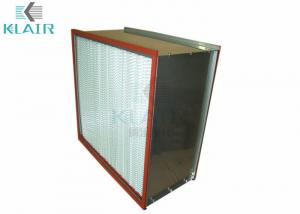 China Micro Glass Fiber High Temperature Air Filter With Double Header Sus Frame wholesale