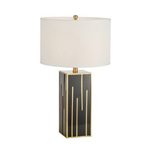Fabric Lampshade Household Modern Table Lamp Black Gold E26 E27 Rustproof