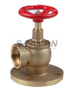 China Fire Hydrant Valve with Flange PN 16 Male 1.5 Right Angle with Female Thread - Brass wholesale