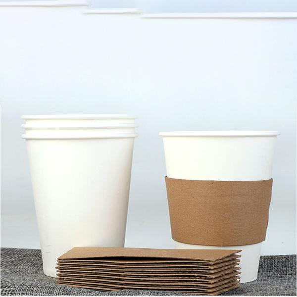Kraft Paper Custom Disposable Coffee Cups OEM ODM Printed