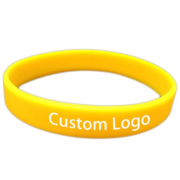 Customized Silicone Wristbands for Promoting Business Events Length 20cm-25cm
