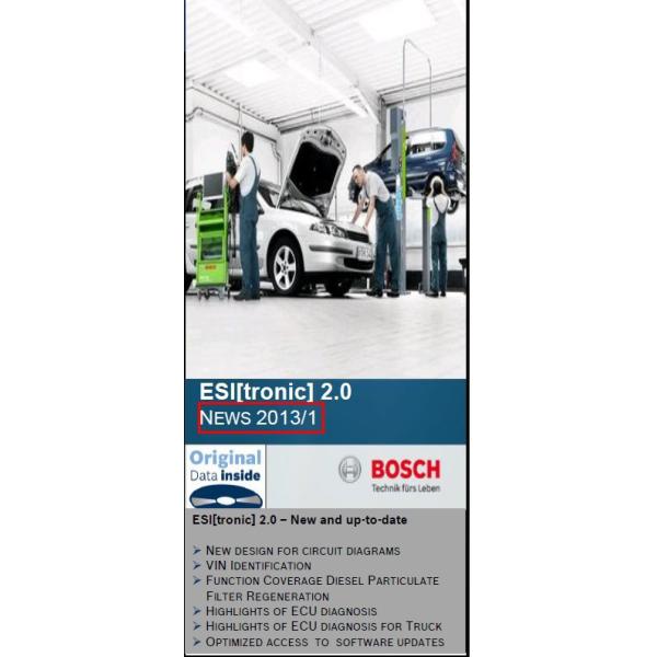 BOSCH ESI 2013.3 Full Package with Free Keygen , Multi-Language Automotive Diagnostic Software