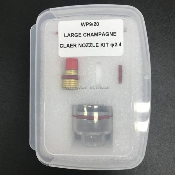 Customized Support Glass Ceramic Cup Clear Nozzle Kit for TIG Welding WP 9/20/17/18/26