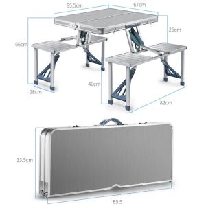 Buy cheap Aluminum Folding Picnic Equipment Suitcase Picnic Table With 4 Seats from wholesalers