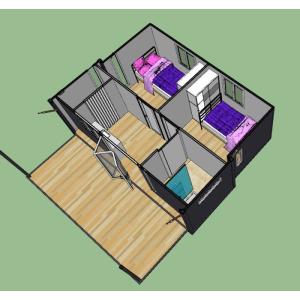 China Easy Disassemble Expandable Container House With Steel Structure / Galvanized Pipe wholesale