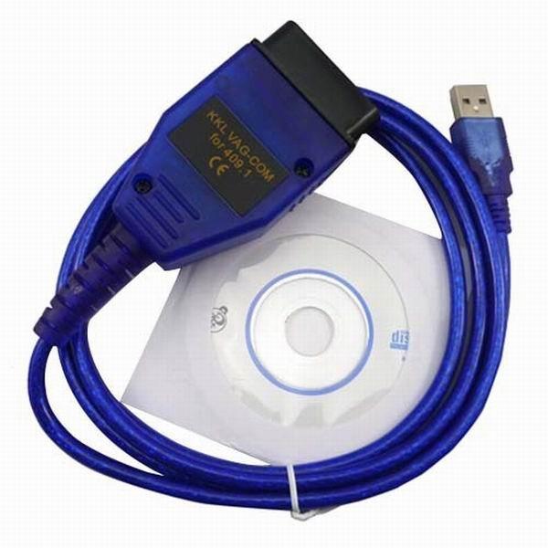 Quality USB OBD Diagnostic Cable Vag 409 Interface VAG-COM 409 VAGCOM 409 KKL VAGCOM 409 Diagnostic Interface for sale
