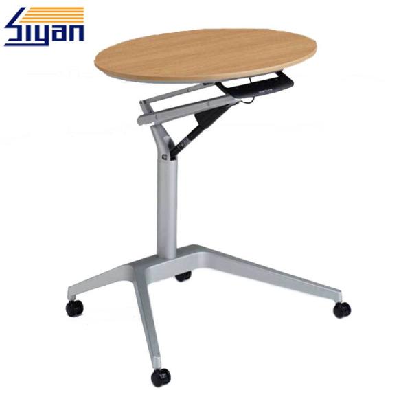 Multi Purpose Overbed Table Swivel Top For Laptop / Dining Table , Dia 500*730