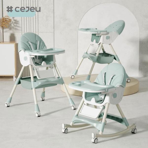CJ-27,3 in 1+PP+Storage basket,pink/grey/blue/golden,four of colour,60*75*97cm,Reliable and safe baby high chair