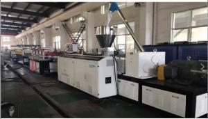 China Wpc Wall Panel PVC Profile Plastic Extrusion Line 600mm Twin Screw on sale