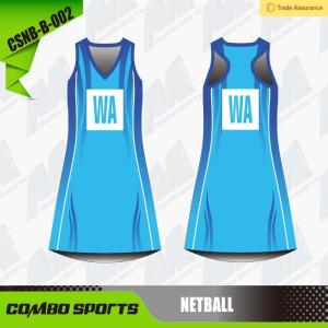 China Sublimation Print Custom Netball Uniforms wholesale