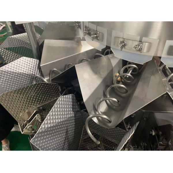 Sticky Fresh Chicken Multihead Weigher With Scraper Bucket Customized Linear Plate