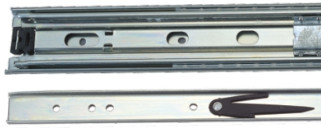 Zinc Slide Track Channel , Full Extension Metal Sliding Door Track