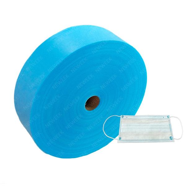 China High Strenght Spunlace Non Woven Fabric Fast Delivery Smooth Bright Blue Color wholesale