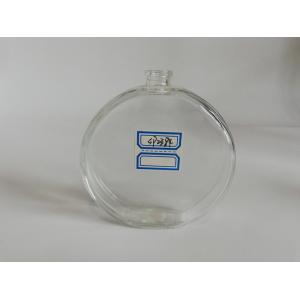 China Oval Transparent Empty Glass Perfume Bottles Silk - Screen Printing wholesale