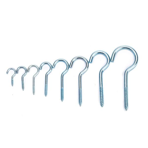 Zinc Plating Self Tapping Wood Screws CS / SS Made With Open Eye Hook