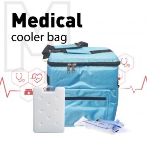 China Green Soft Side Cooler 15L Injection Cooler Bag For Blood Transportation wholesale