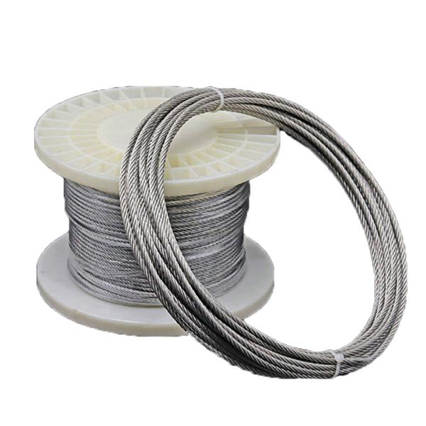 Type 316 Stainless Steel SS Cable Deck Railing Hardware Kits System 1/8 Inch Steel Cable Rope Wire T316 7x7 Wire Rope