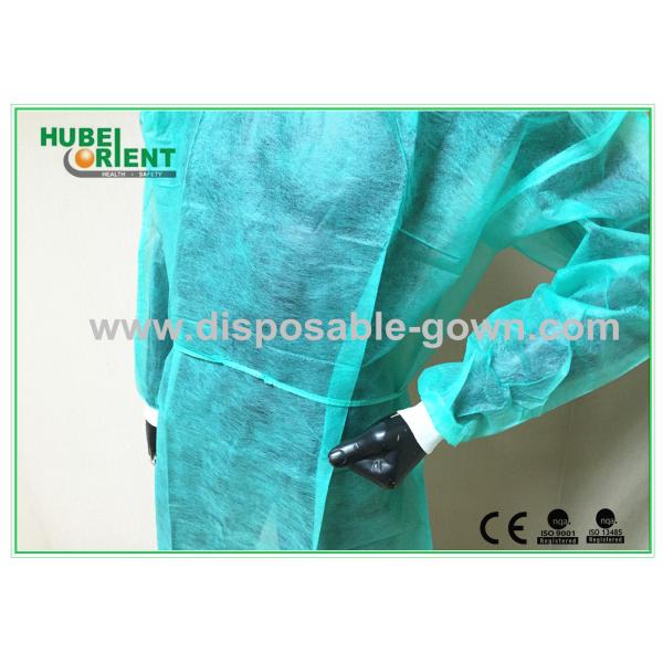 Disposable Isolation Gown With Sleeves Soft Non-woven Gown Waterproof Customized Color