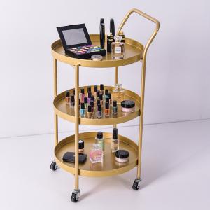 China Rustproof Modern Round Three Tier Metal Frame Coffee Table on sale