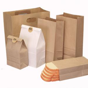 China Custom Order Accepted Food Grade Kraft Paper Bag Without Handle for Bread Packaging wholesale