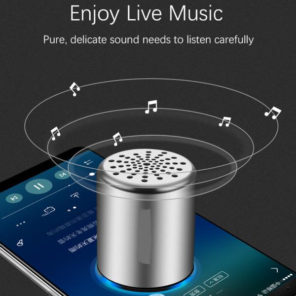 Producentre PDCMK10 Wireless Mini BT 4.2 Speaker With Microphone Phone Calling HD Super Bass Subwoofer Mini LoudSpeaker