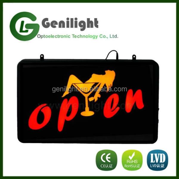 OPEN Sexy Girls Pub Bar Club LED Light Sign Rectangle Shape Working Lifetime 50000 hours
