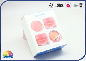China Lip Sleeping Mask Gift Set Packing Folding Carton Box With UV Logo Print wholesale