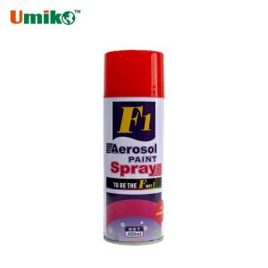 China F1 Red Automotive Aerosol Spray Paint 450ml Benzene Free Good Adhesion on sale