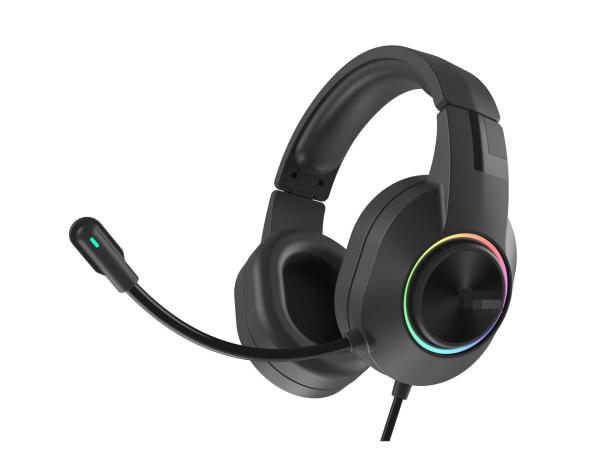 Dual Plug Wired Computer Headset With Stunning Lighting Effects And Impressive