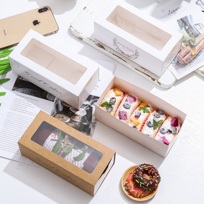 Draw-out type baking food packaging box