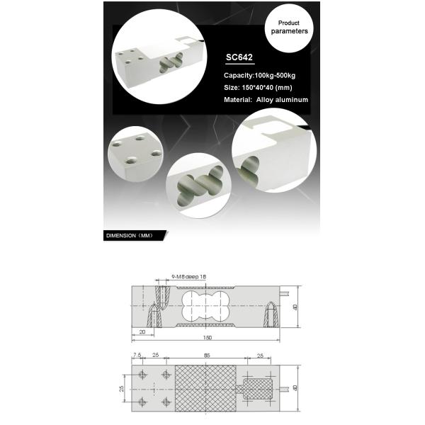 Single Point Load Cell Sensor Series C3 Accuracy Class 100Kg 200Kg 300Kg 500Kg for Weighing Applications