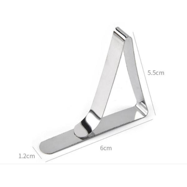 Kitchen Tools Gadgets Adjustable 5cm Stainless Steel 18/8 Table Cover Clamp